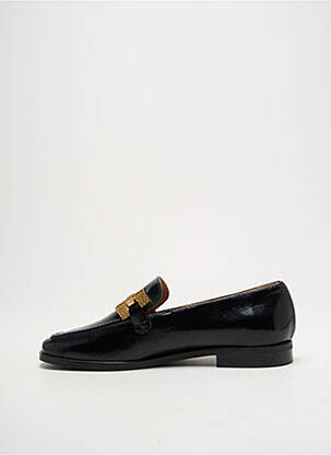Mocassins tissage satiné talon plat jusqu'à 3cm noir JHAY femme