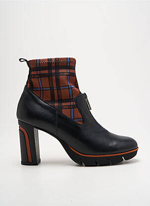 Bottines/boots matière lisse talon de 7 à 9cm noir GADEA femme