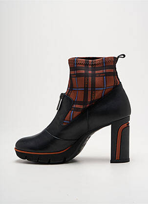 Bottines/boots matière lisse talon de 7 à 9cm noir GADEA femme