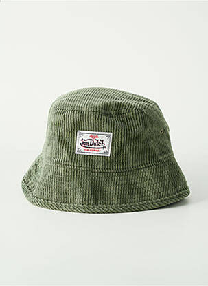 Bonnet tissage velours vert VON DUTCH homme