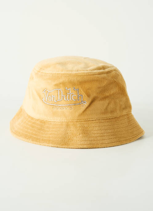 Bonnet marron VON DUTCH pour unisexe