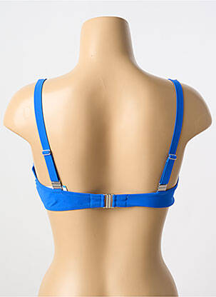Haut de maillot de bain stretch haut triangles bleu ANTIGEL femme