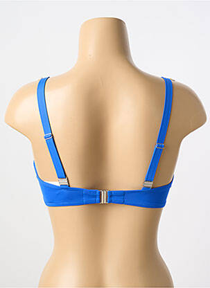 Haut de maillot de bain stretch haut soutien-gorge moulé bleu ANTIGEL femme