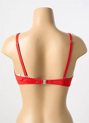 Haut de maillot de bain stretch haut triangles rouge ANTIGEL femme