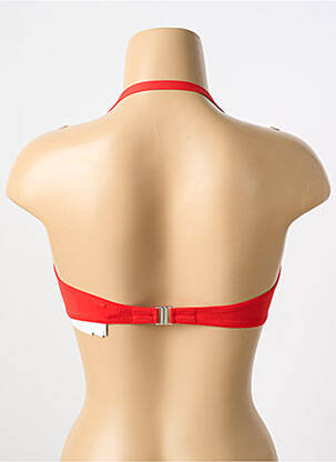 Haut de maillot de bain stretch haut triangles rouge ANTIGEL femme