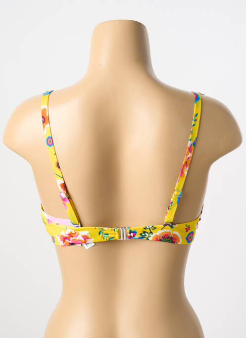 Haut de maillot de bain jaune ANTIGEL pour femme