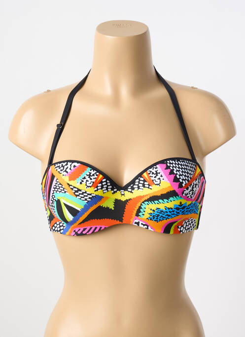 Haut de maillot de bain noir ANTIGEL pour femme