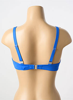 Haut de maillot de bain stretch haut soutien-gorge emboitant bleu ANTIGEL femme