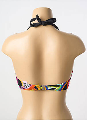 Haut de maillot de bain stretch haut soutien-gorge emboitant noir ANTIGEL femme