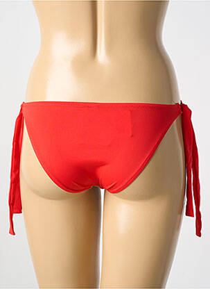 Bas de maillot de bain imprimé fantaisie bikini rouge ANTIGEL femme