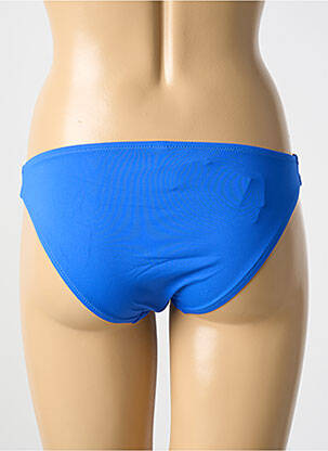 Bas de maillot de bain tissage satiné culotte bleu ANTIGEL femme