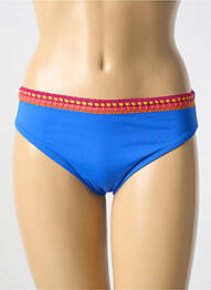 Bas de maillot de bain tissage satiné culotte bleu ANTIGEL femme