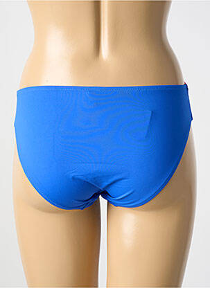 Bas de maillot de bain tissage satiné culotte bleu ANTIGEL femme