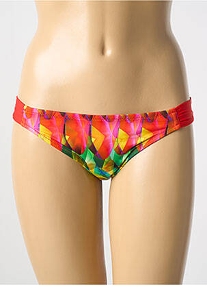 Bas de maillot de bain imprimé fantaisie culotte rouge ANTIGEL femme