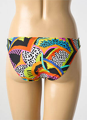 Bas de maillot de bain imprimé fantaisie culotte noir ANTIGEL femme