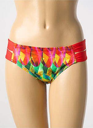 Bas de maillot de bain imprimé fantaisie culotte rouge ANTIGEL femme