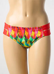 Bas de maillot de bain imprimé fantaisie culotte rouge ANTIGEL femme