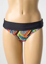 Bas de maillot de bain imprimé fantaisie culotte noir ANTIGEL femme