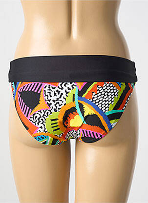 Bas de maillot de bain imprimé fantaisie culotte noir ANTIGEL femme