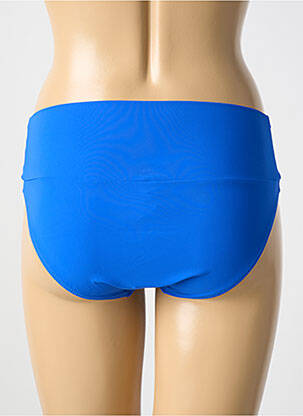 Bas de maillot de bain effet matière satinée culotte bleu ANTIGEL femme
