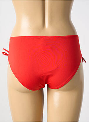 Bas de maillot de bain tissage satiné culotte rouge ANTIGEL femme