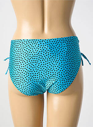 Bas de maillot de bain effet matière satinée culotte bleu ANTIGEL femme