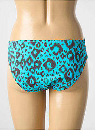 Bas de maillot de bain tissage satiné culotte bleu ANTIGEL femme