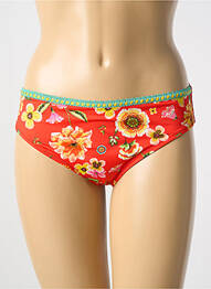 Bas de maillot de bain imprimé fleurs culotte rouge ANTIGEL femme