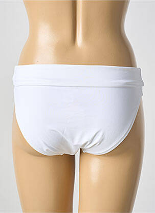 Bas de maillot de bain stretch culotte blanc ANTIGEL femme