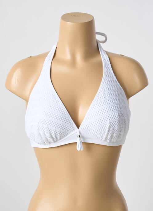Haut de maillot de bain blanc ANTIGEL pour femme