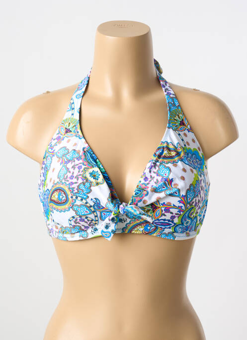 Haut de maillot de bain bleu ANTIGEL pour femme