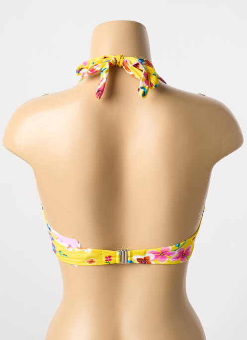 Haut de maillot de bain jaune ANTIGEL pour femme