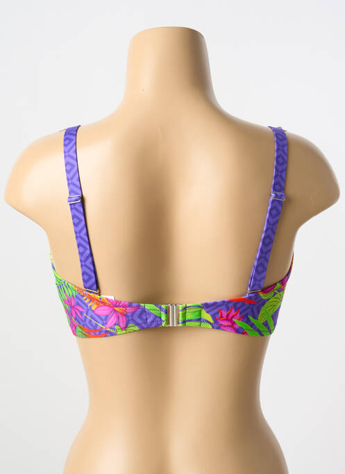 Haut de maillot de bain violet ANTIGEL pour femme