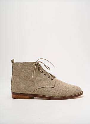 Bottines/boots talon bas talon plat jusqu'à 3cm beige ESTRELLA femme