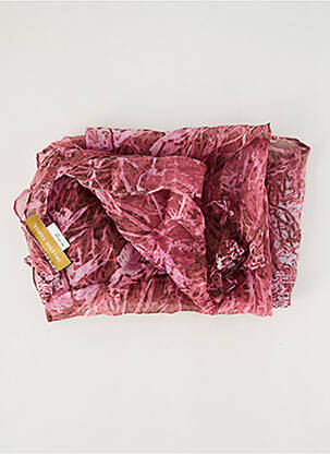 Foulard légère et transparente rose HELENA SOREL femme