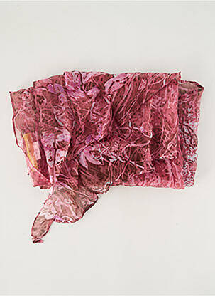 Foulard rose HELENA SOREL pour femme