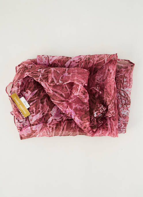 Foulard légère et transparente rose HELENA SOREL femme