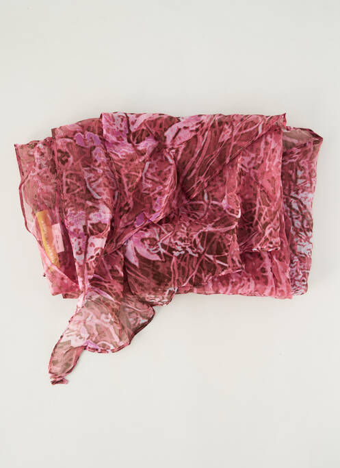 Foulard rose HELENA SOREL pour femme