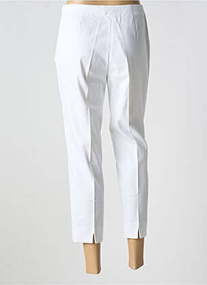 Pantalon 7/8 stretch taille normale blanc PIAZZA SEMPIONE femme
