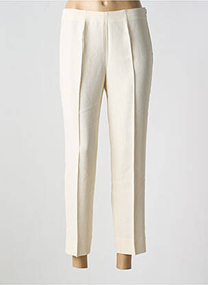 Pantalon 7/8 stretch taille normale beige PIAZZA SEMPIONE femme