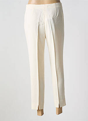 Pantalon 7/8 stretch taille normale beige PIAZZA SEMPIONE femme
