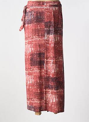 Jupe longue imprimé fantaisie rouge INDIES femme