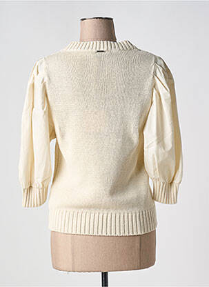 Pull coupe cintrée manches 3/4 beige LIU  JO femme