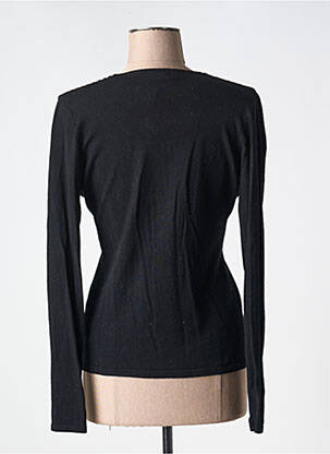 Pull coupe cintrée manches longues noir ZARA femme