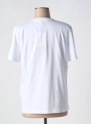T-shirt coupe droite manches courtes blanc JOHN GALLIANO femme