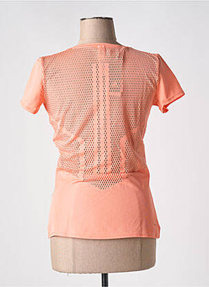 T-shirt stretch manches courtes orange ADIDAS femme