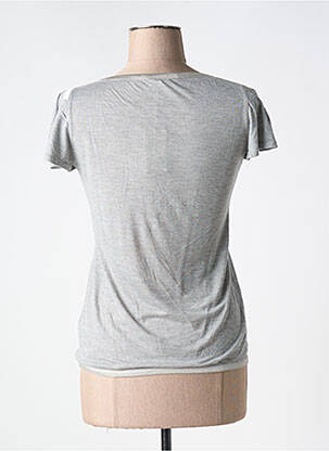 T-shirt stretch manches courtes gris MARITHE & FRANCOIS GIRBAUD femme