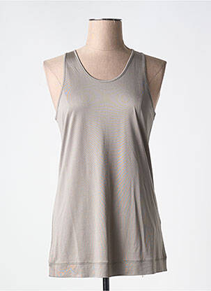 Débardeur coupe droite sans manche marron MAX MARA femme