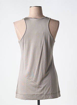 Débardeur coupe droite sans manche marron MAX MARA femme