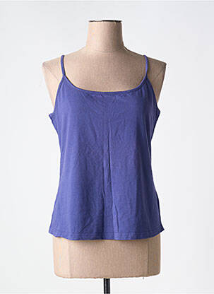 Débardeur stretch sans manche violet AUTRE TON femme